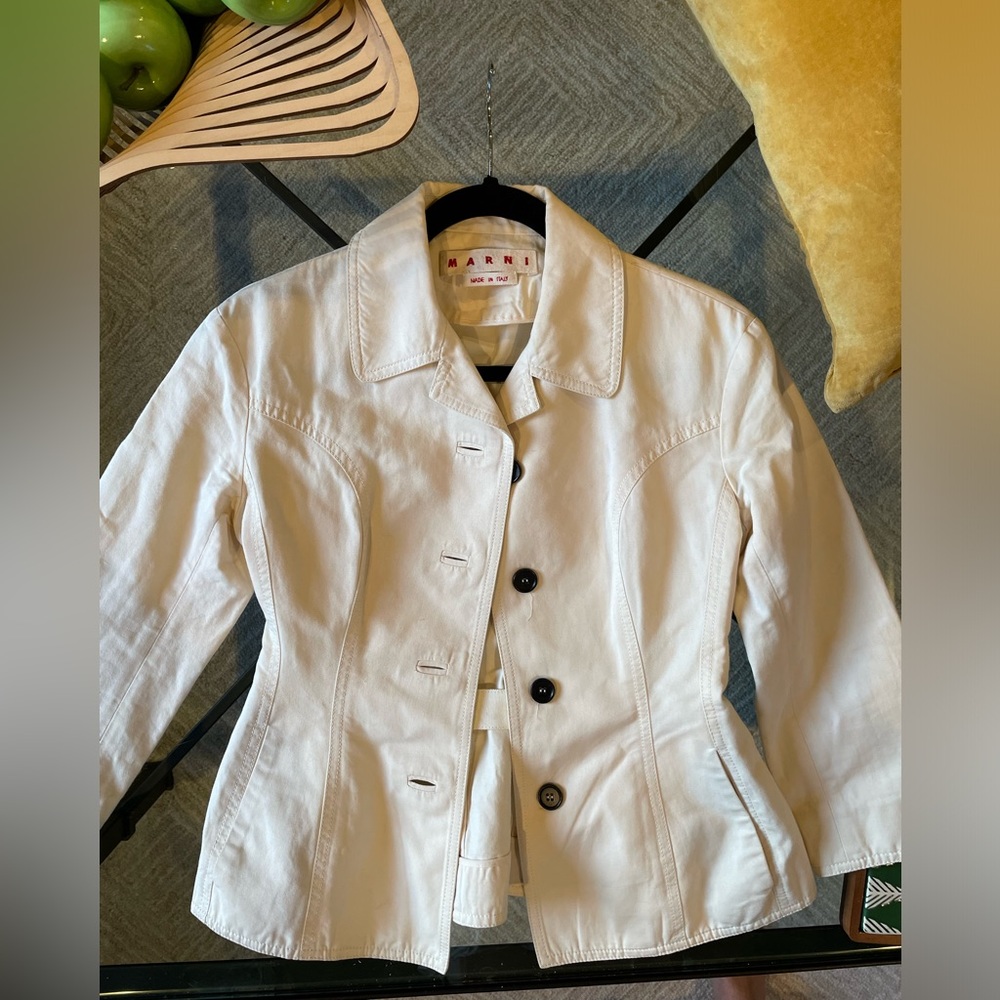Marni creme-colored jacket, sz 36 (like a zero)